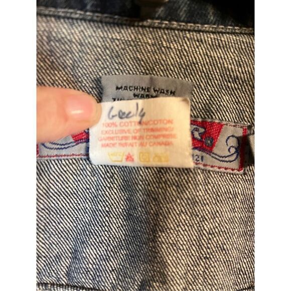 SILVER Dark Blue Jean Jacket Size Medium (2171) - Picture 4 of 6